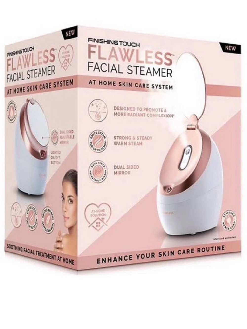 Facial Steamer Finishing Touch Flawless At Home Skin Care System **New In Box**